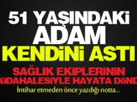 51 yaşındaki adam kendini astı!