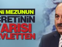 Yeni mezunların maaşları yarısı devletten!