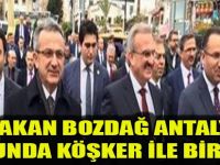 Bakan Bozdağ Antalya Turunda Köşker ile Birlikte