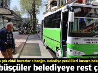 Otobüsçüler belediyeye rest çekti