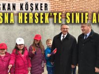 Başkan Köşker Bosna Hersek’te sınıf açtı
