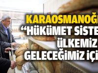 Karaosmanoğlu ve Köşker, esnafı gezdi