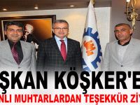 Silvanlı muhtarlardan  Başkan Köşker’e teşekkür 