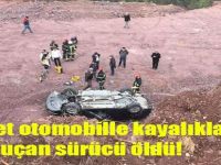 Emanet otomobille kayalıklardan uçan sürücü öldü