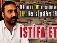 Ferdi Erdoğan istifa edeceğini açıkladı!