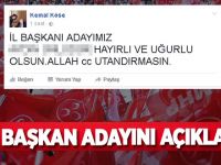 Kemal Köse İl Başkan adayını açıkladı