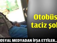 Otobüste taciz şoku!