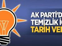 AK Parti'deki temizlik için tarih verdi