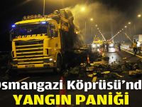 Osmangazi Köprüsü'nde yangın paniği