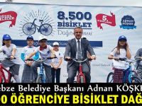 Köşker’den öğrencilere hediye bisiklet