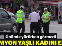 Kamyon yaşlı kadını ezdi