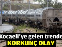 Kocaeli’ye gelen trende korkunç olay