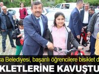 Darıcalı öğrenciler bisikletlerine kavuştu