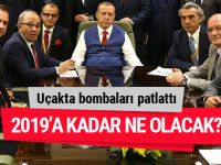 Erdoğan uçakta bombaları patlattı