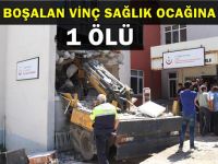 Freni boşalan vinç sağlık ocağına daldı: 1 ölü