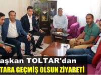 Başkan Toltar'dan muhtara geçmiş olsun ziyareti