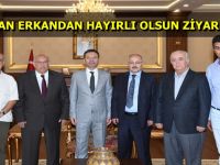 Osman Erkan'dan Vali Hüseyin Aksoy'a hayırlı olsun ziyareti