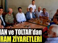 Yaman ve Toltar'dan bayram ziyaretleri