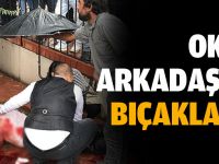 Okey arkadaşını bıçakladı!