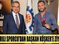 Başarılı sporcu Köşker’e geldi