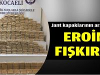 Jant kapaklarının arasından eroin fışkırdı