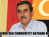 Taşdemir Cumhuriyet Bayramı mesajı