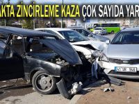 Kavşakta zincirleme kaza: Çok sayıda yaralı var