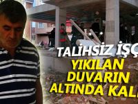 Yıkılan istinat duvarı can aldı