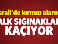 İsrail'de kırmızı alarm: Halk sığınaklara kaçıyor