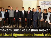 Güler ve Köşker öğrencilere konuk oldu