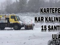 Kartepe'de lapa lapa kar yağıyor.