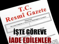 İşte Kocaeli’de göreve iade edilenler