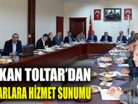 Başkan Toltar muhtarlara sunum yaptı