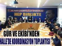 Gür ve ekibinden koordinasyon toplantısı