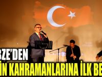 Afrin kahramanlarına ilk beste Gebze’den