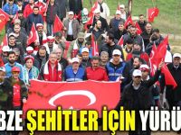 Gebzeliler şehitler için yürüdü