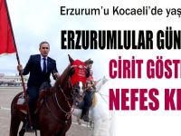 Erzurumlular gününde Cirit gösterisi nefes kesti