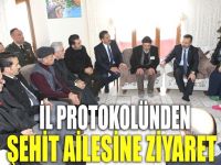 İl Protokolü Şehit Ağçay’ın Evinde