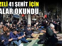 Gebzeli 41 şehit için dua okundu