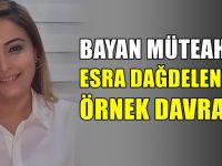 Bayan müteahhitten örnek davranış!