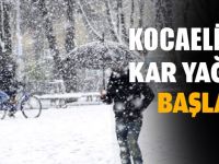 Kocaeli'de beklenen kar geldi!