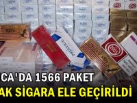 Darıca'da bin 566 paket kaçak sigara yakalandı