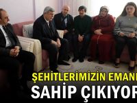 'Şehitlerimizin emanetlerine sahip çıkıyoruz'