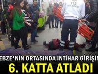 6 katlı binanın çatısından atladı