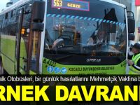 Minibüsçülerden örnek davranış!