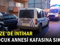 1 çocuk annesi kadın kafasına sıktı