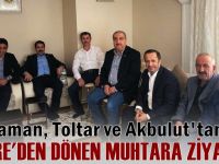 Yaman ve Toltar, Umre'den dönen muhtara ziyaret