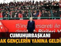 Cumhurbaşkanı AK Gençlerin yanına geldi