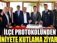 İlçe protokolünden emniyete kutlama ziyareti