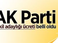 AK Parti vekil adaylığı ücreti belli oldu!